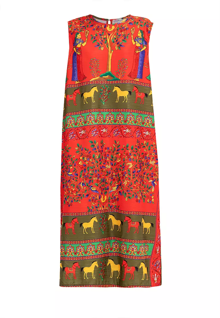 Erin Egyptian Print Dress