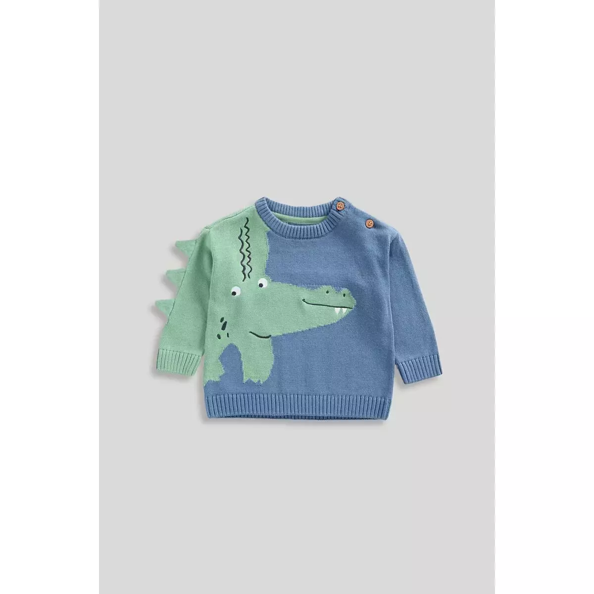 Mothercare Crocodile Knitted Jumper - Sweater Bayi Laki-laki (Biru)