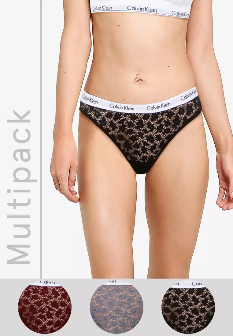 Women's underwear set 3PK black Calvin Klein Underwear