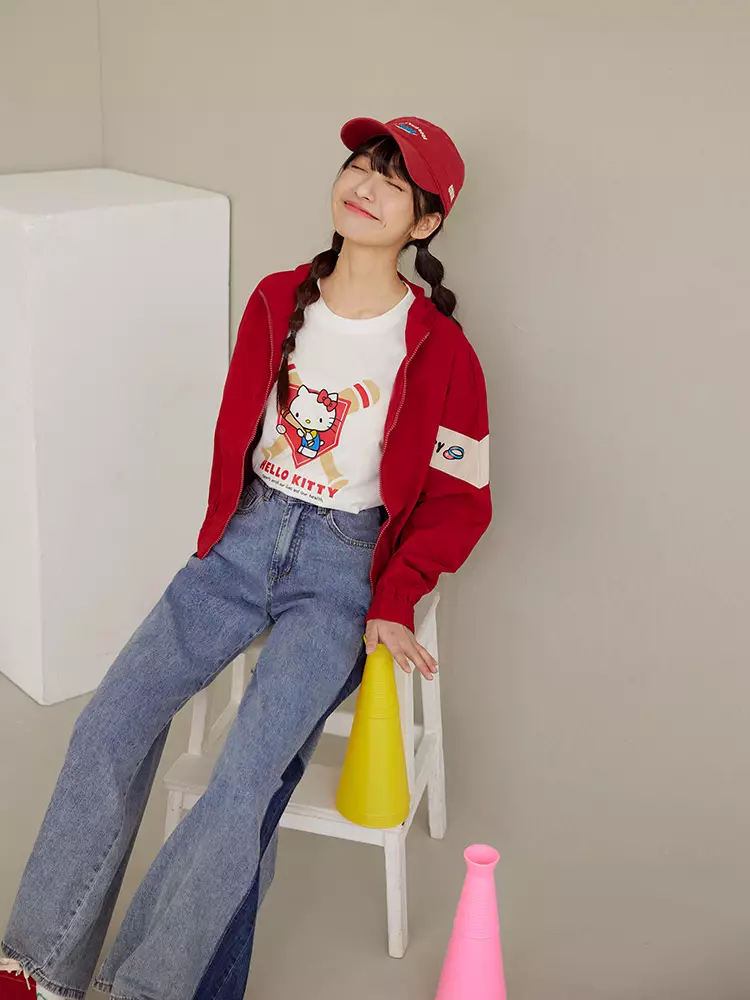 KITTY 運動會．純棉棒球印花短TEE《IK0030》