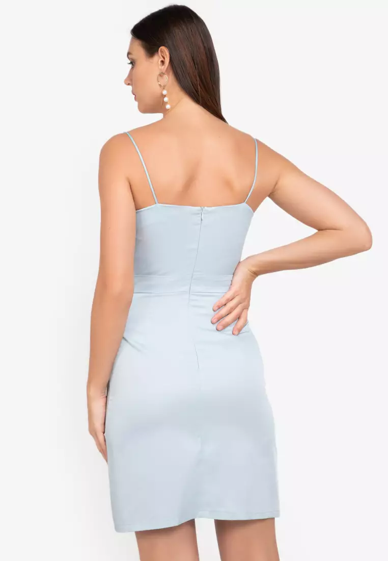 Buy ZALORA WORK Cami Strap Slit Dress 2024 Online