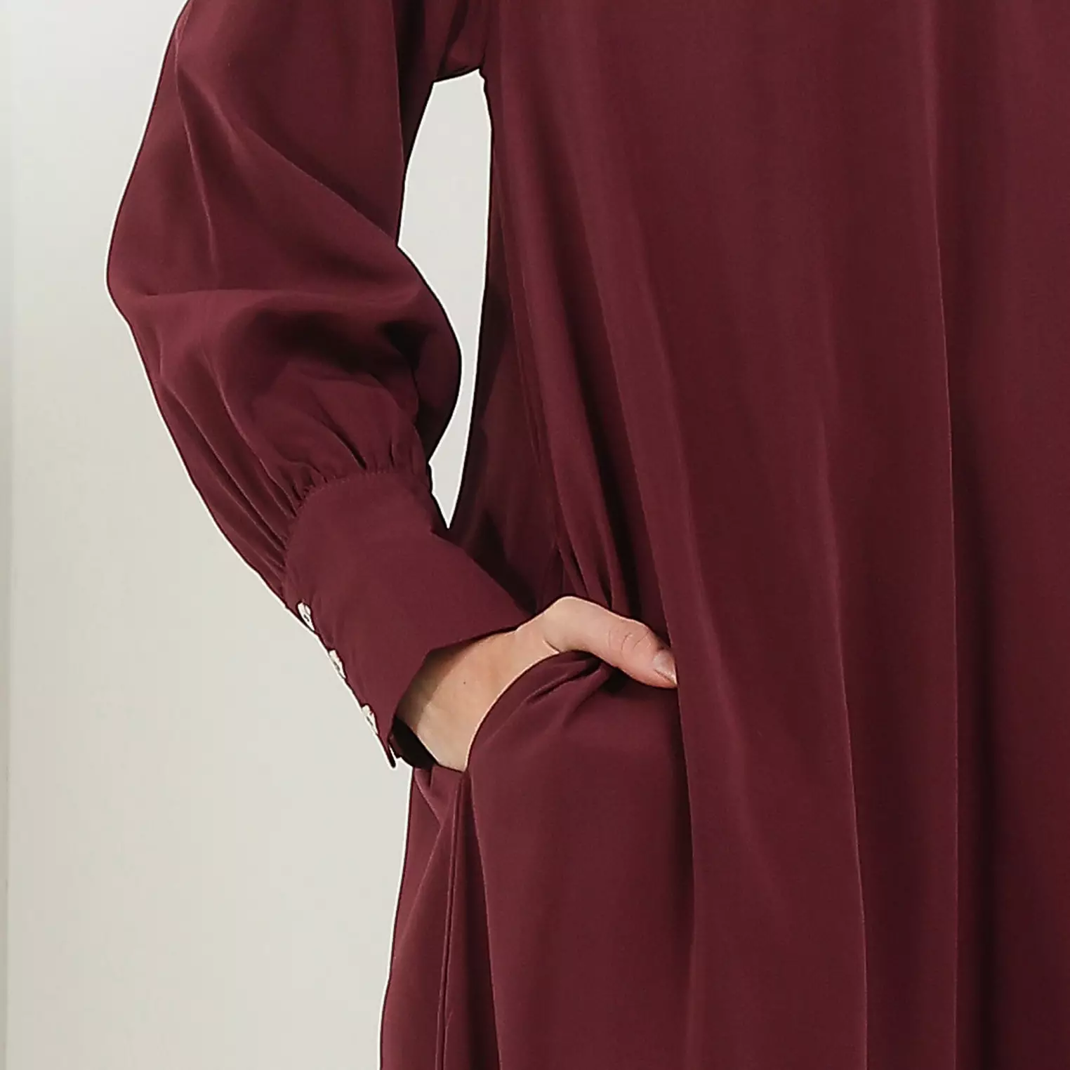 MFMW Jauhara Dress Gamis Maroon