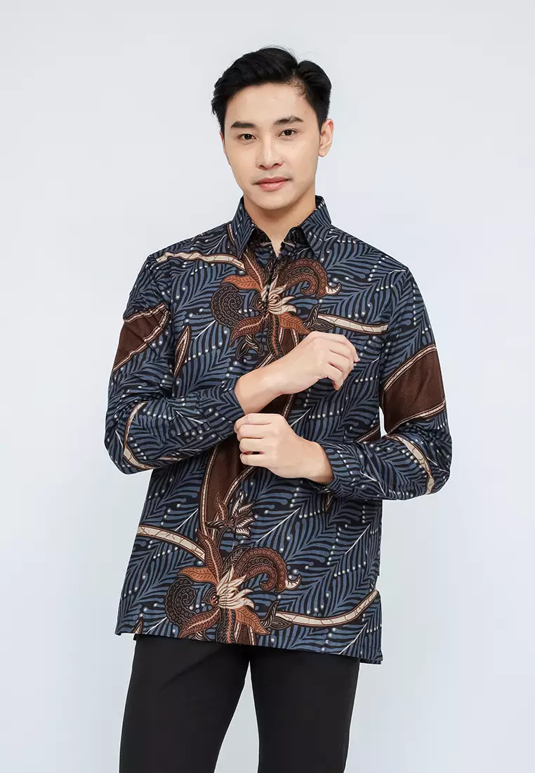 Hadinata Batik Pria Kemeja Panjang Damar Dahayu Daniar