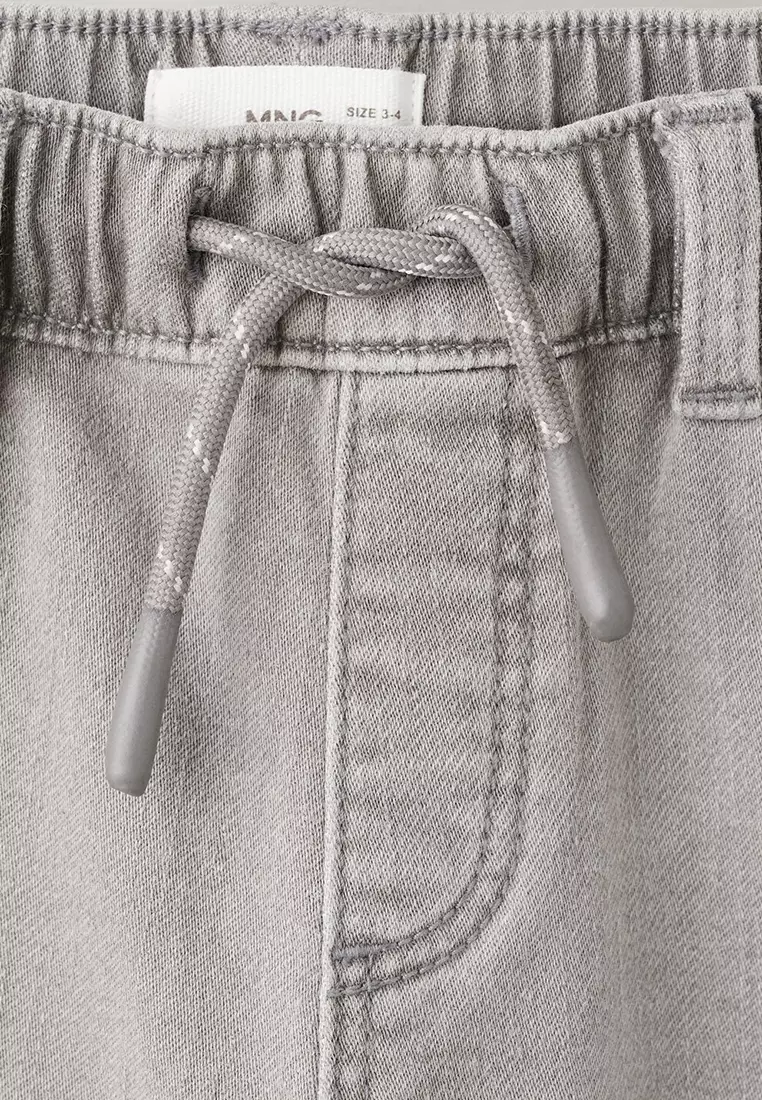 Slim Fit Drawstring Jeans