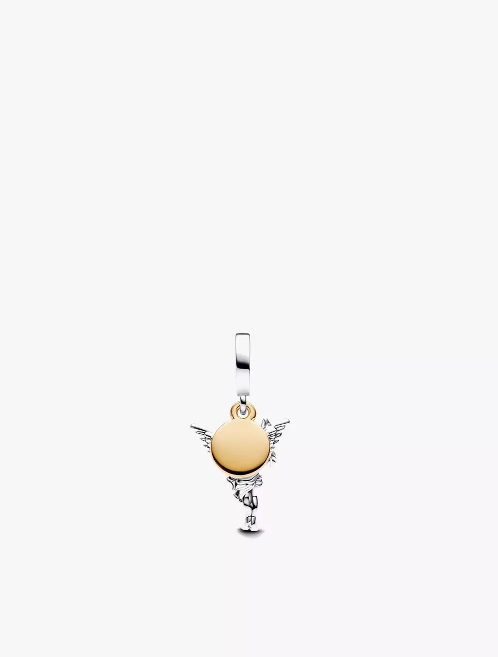 Cupid sterling silver and 14k gold-plated dangle