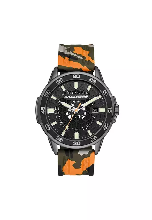 Skechers Men's San Vicente Camouflage Silicone Analog Watch SKC-SR5209