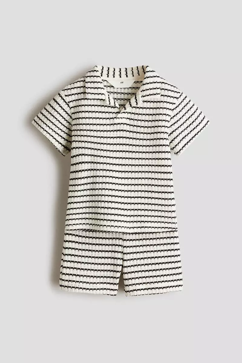 2-piece textured-knit set