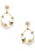 Kate Spade white and multi and gold Kate Spade Dazzling Daisies Enamel Statement Hoops Earrings in White Multi k8021 DD013AC7244909GS_1
