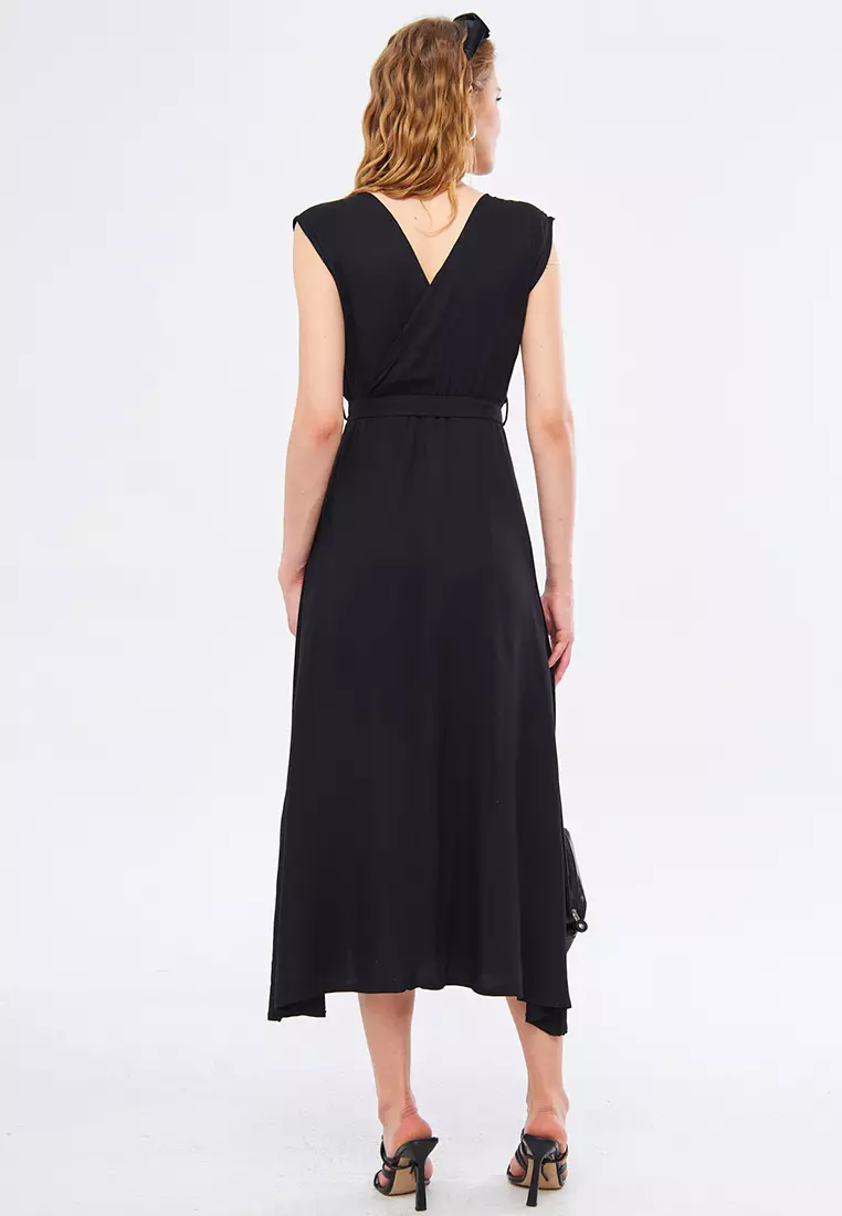 Waist Tie Wrap Dress
