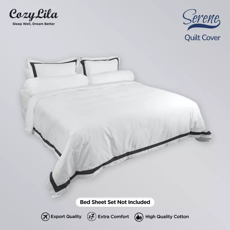 Jual Cozylila Quilt Cover Serene Black X Original Zalora Indonesia