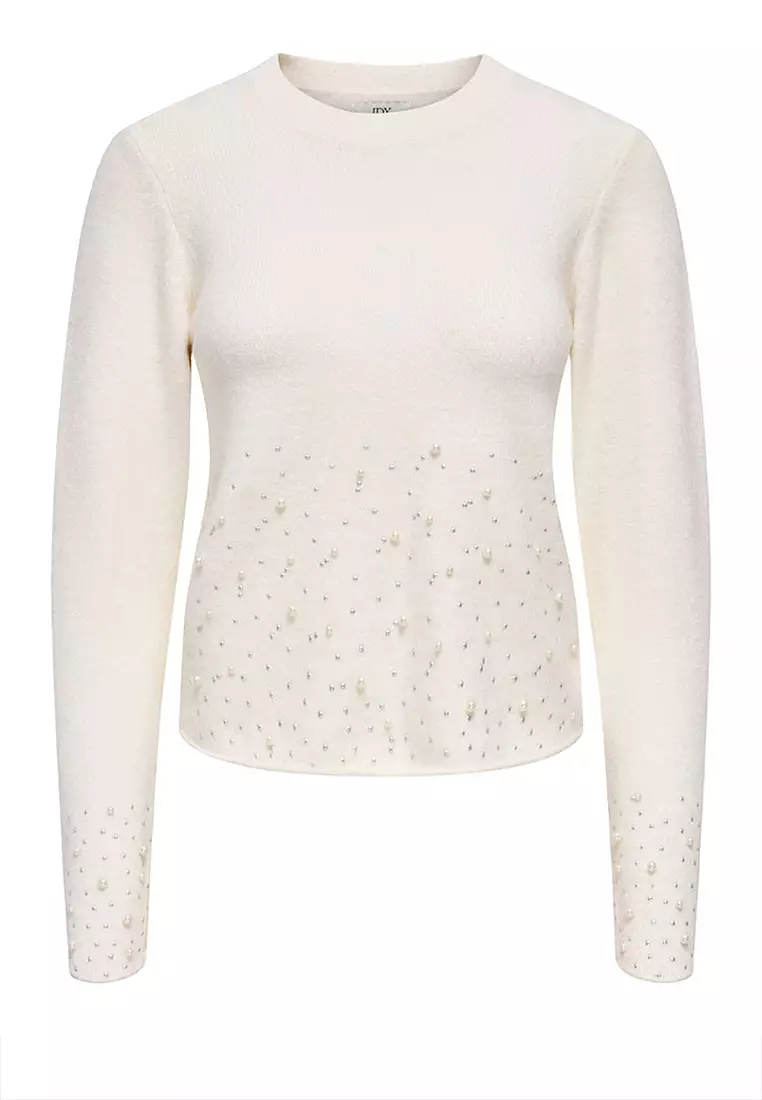 Round Neck Pearl Sweater