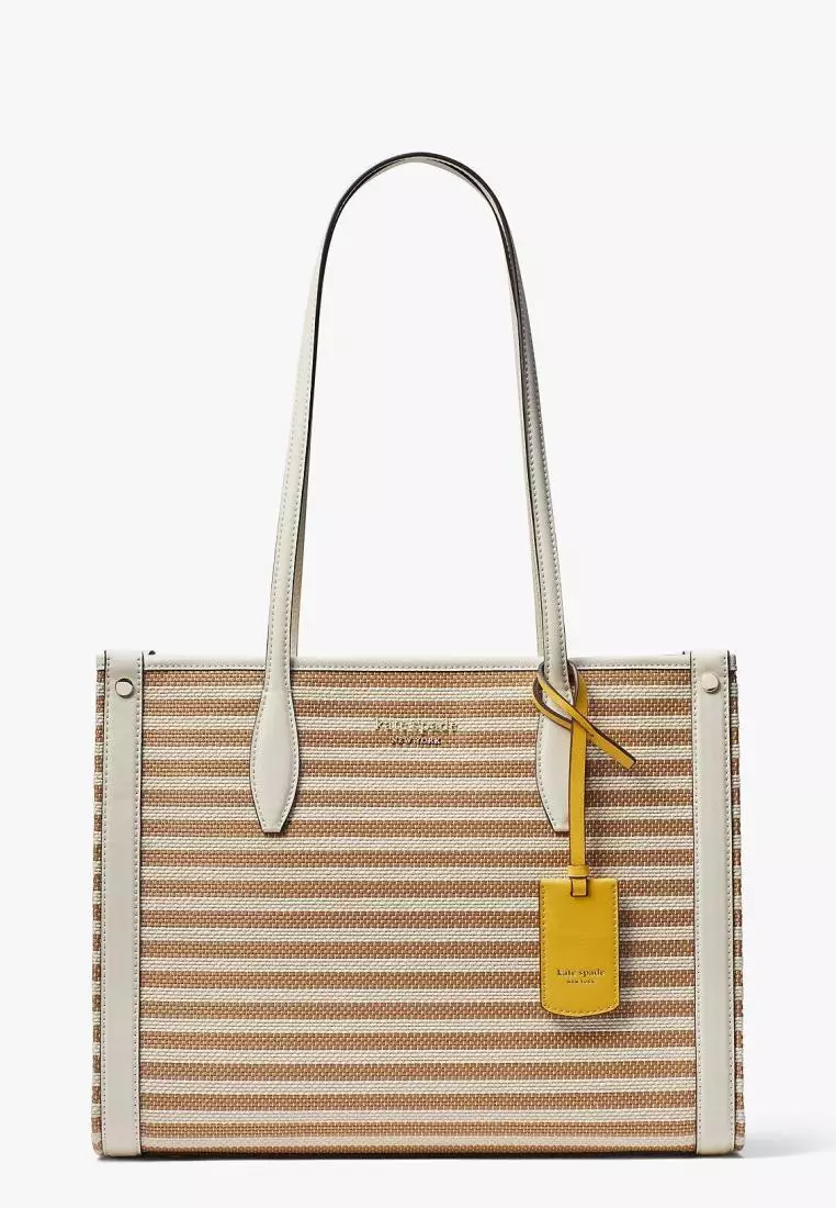 Kate Spade- Staci Medium Satchel (Warm Beige Multi) – Amreki