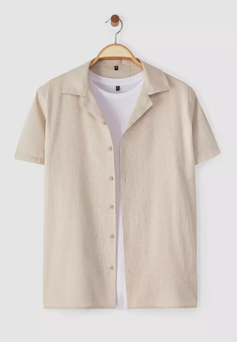 Mink Unisex Relaxed Fit Short Sleeve Shirt Tmnss23Go00064