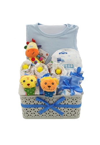 AKARANA BABY white Baby Hamper Gift Set - Happiness Gift  (Baby Boy) AB6CEKA3DA8FD0GS_1