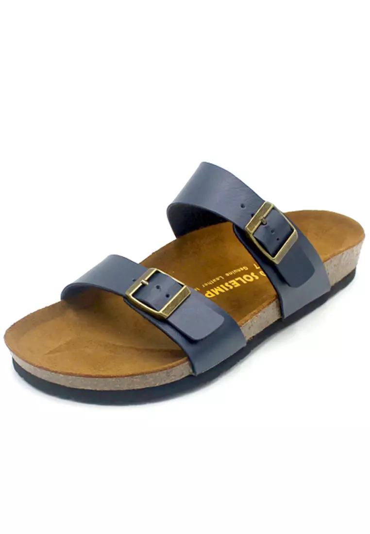 Buy SoleSimple Glasgow Blue Sandals Flip Flops 2024 Online