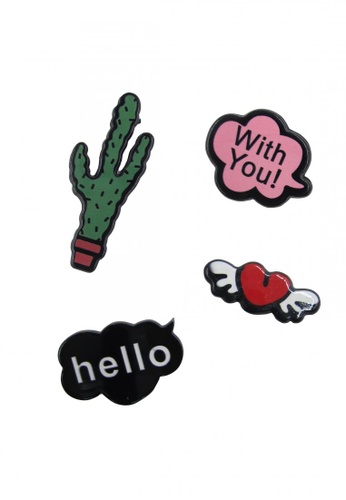 Buy Chase Fashion Random Cute Design 4pcs Pin Set 2021 Online Zalora Philippines