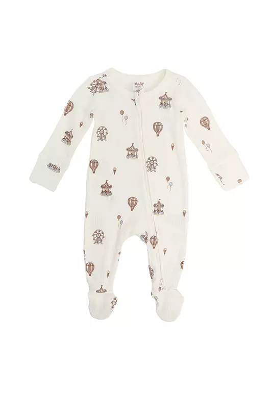Organic Pointelle Zip Romper
