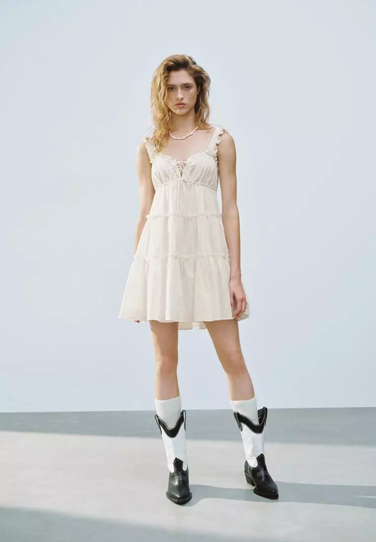 Ruffle Hem A-Line Dresses