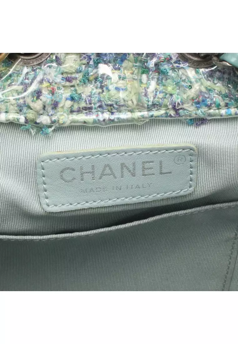Chanel Backpack Gabriel de Small Emerald Green Fabric Vinyl Chanel Aged Calfskin Quilted Small Gabrielle Backpack Green  main image 3