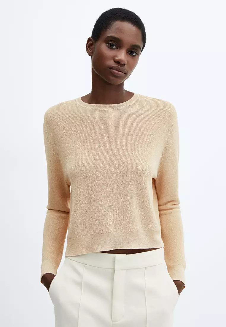 Mango Crewneck Lurex Sweater 2023 Buy Mango Online ZALORA Hong