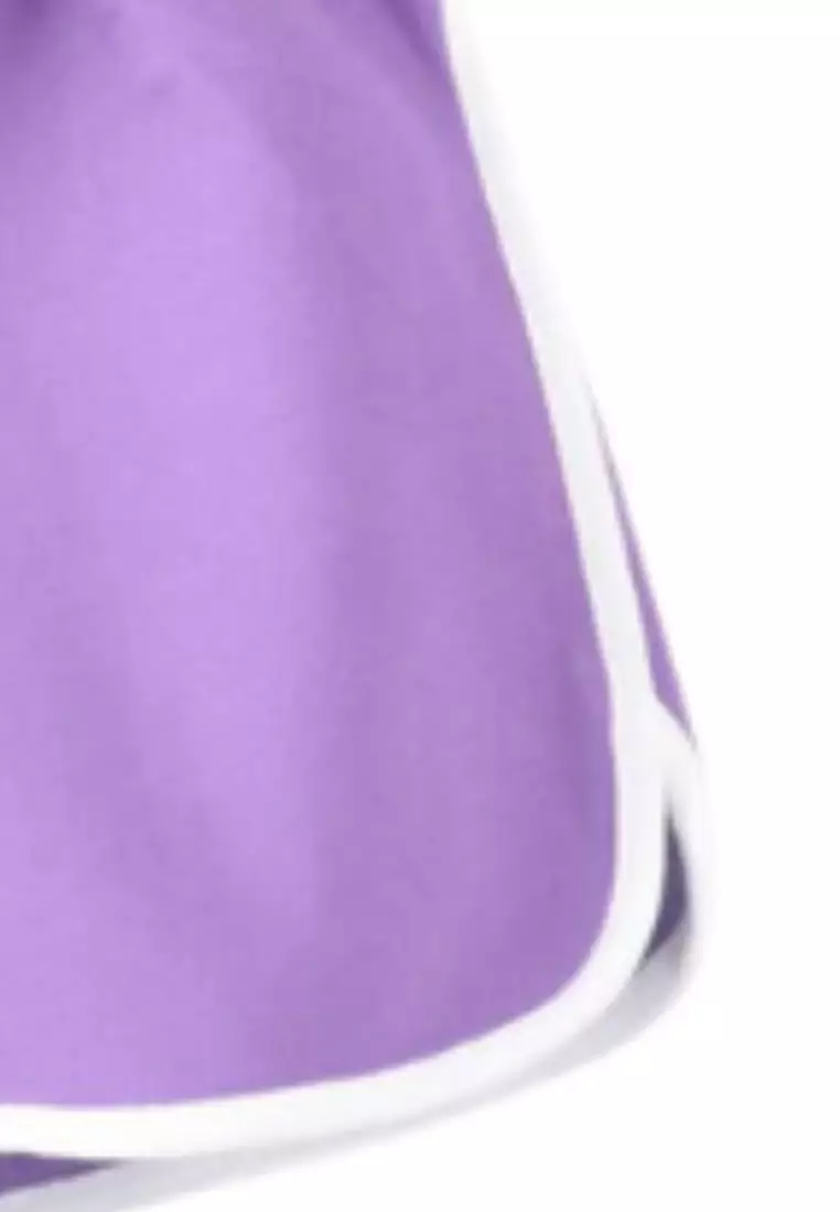 Viet Drawstring Shorts - Purple