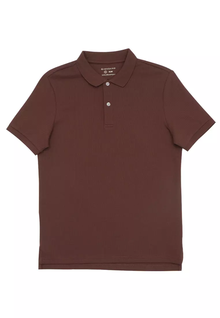 Men's Stretch Waffle Polo