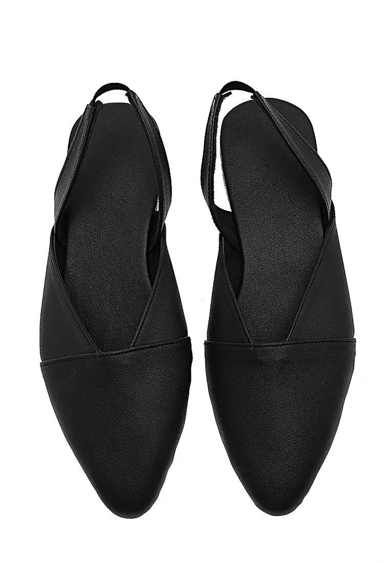 Ureka Slop Woman Design Classic Sepatu Wanita Premium Quality - Black