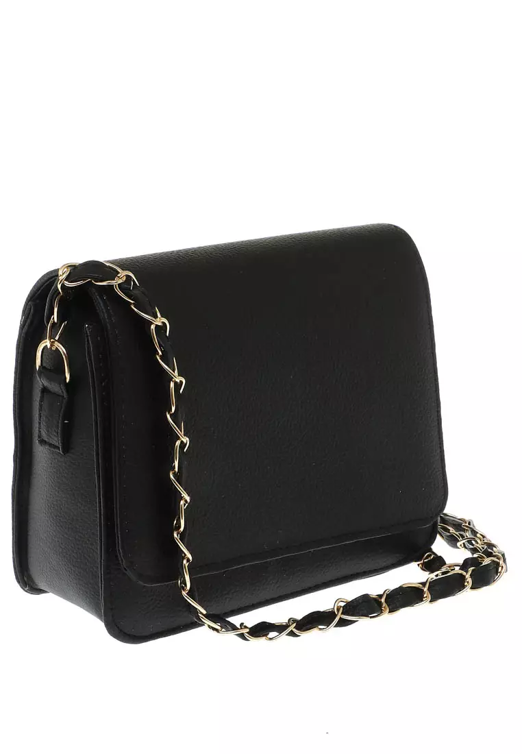 Caxia Slingbag Woman Casual Design Simple Tas Slempang Premium Quality - Black