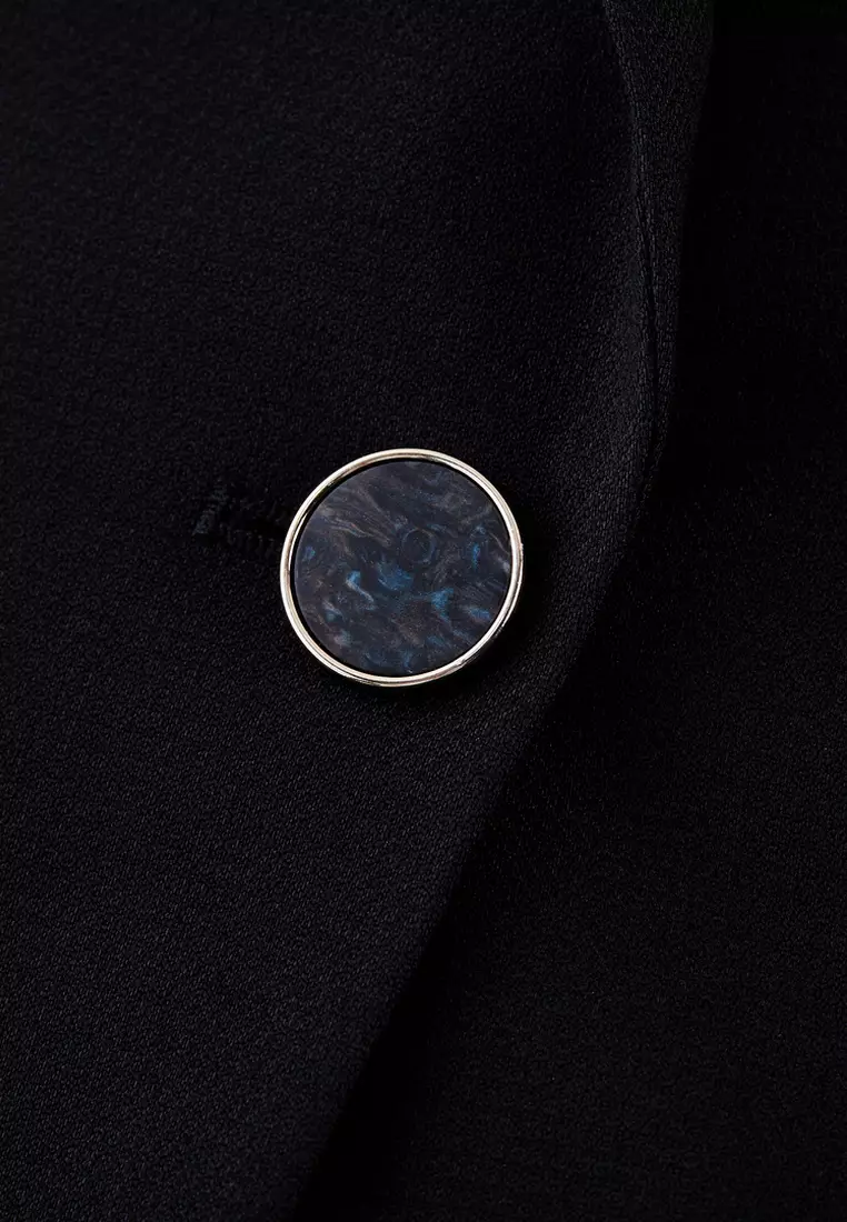 Long Sleeve Slim Fit Suit Blazer