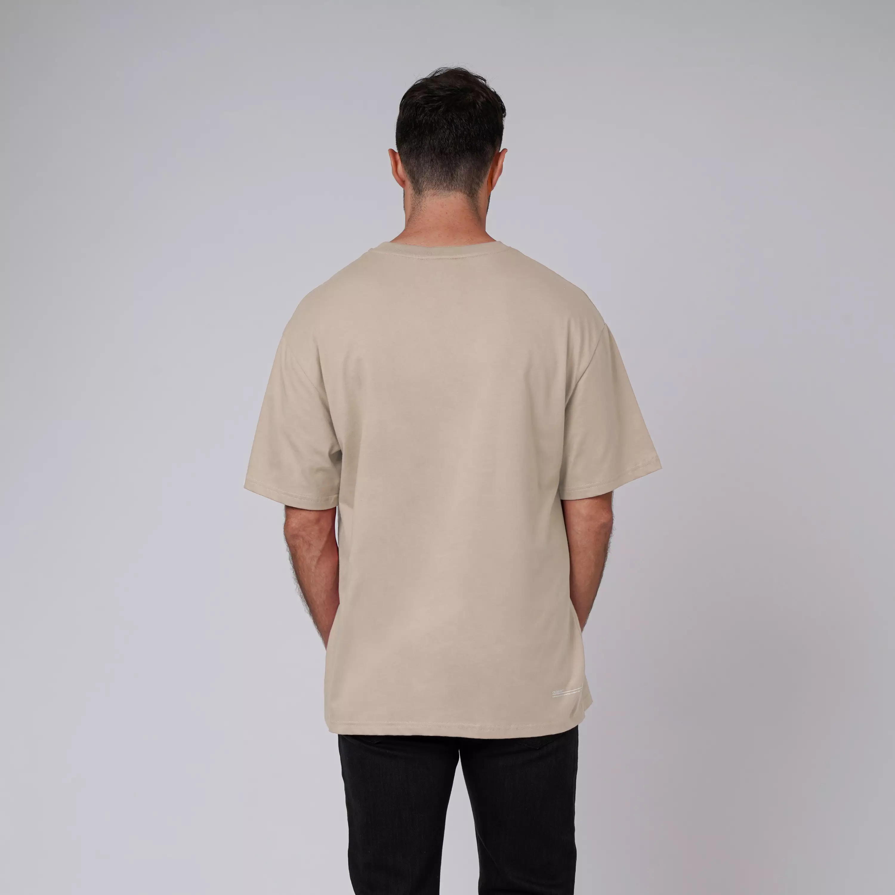CELCIUS Kaos Lengan Pendek Oversize LIN001455C Light Brown