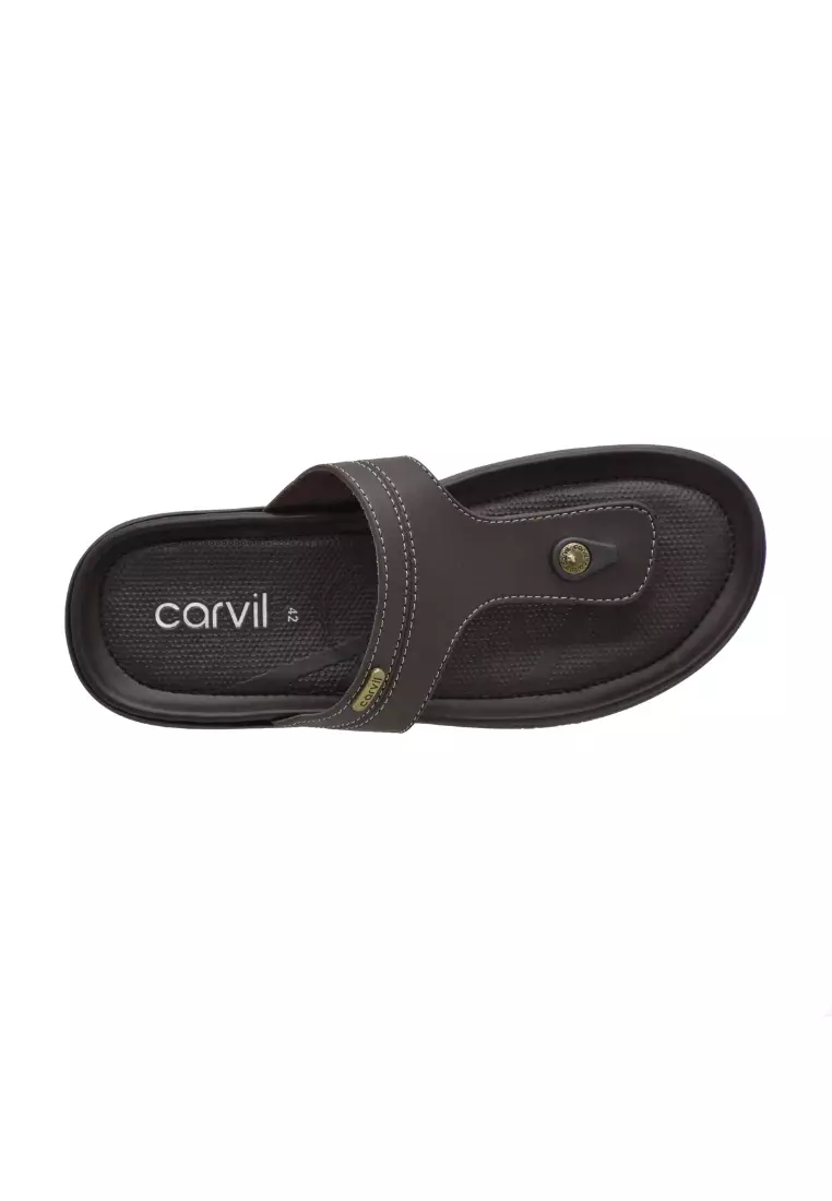 Carvil Sandal Pria Tuliano-01 M Dark Brown