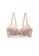 ZITIQUE pink Women's Japanese Style Floral Embroidered 3/4 Cup Lace Lingerie Set (Bra and Underwear) - Pink 2C4D3US84B6727GS_2
