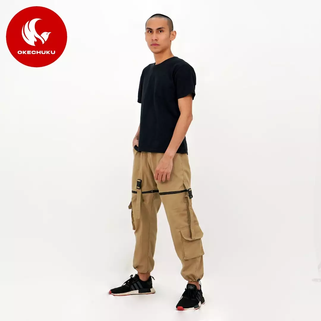 Okechuku JUSTIN Celana Cargo Panjang Pendek Pria Celana Techwear Style