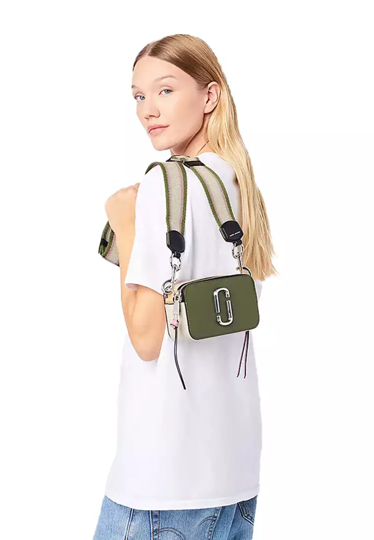 Snapshot leather crossbody bag Marc Jacobs Green in Leather - 23560034