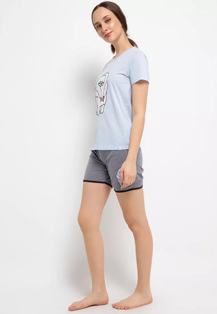 Pyjama Pijama Short Sleeve Short Pants Sleepwear