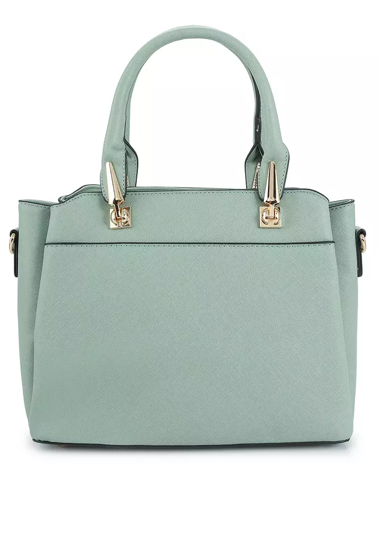 Saffiano Convertible Satchel