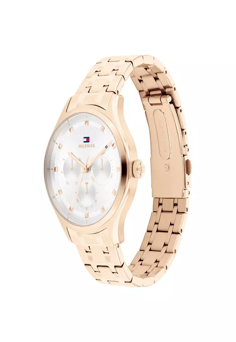 Women's Rose Gold Stainless Steel Bracelet Quartz Watch - TH1782752