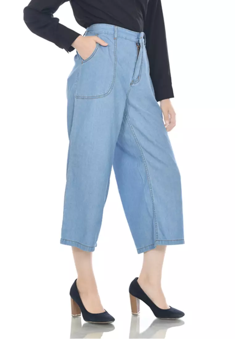 Kulot Denim Palazo Light Blue 272303