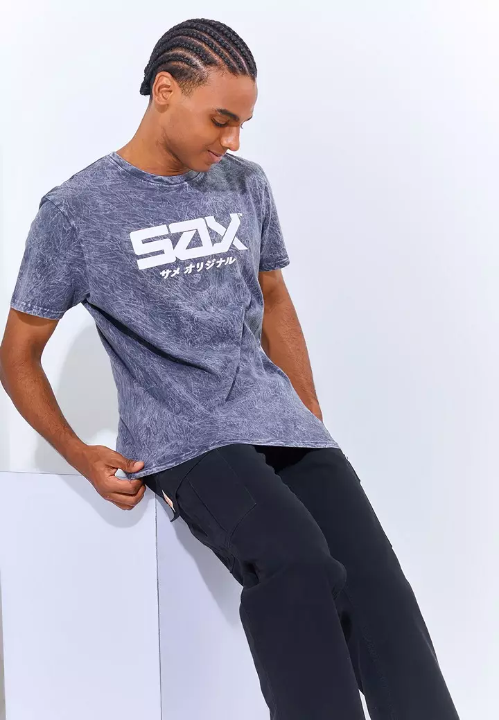 Sharks - Tie-Dye Inspiration Tshirt - Grey [SGB1R0621]