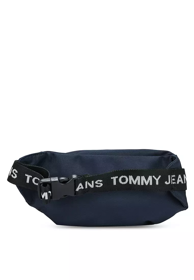 Tommy Hilfiger Faux Leather Monogram Bum Bag in Black for Men