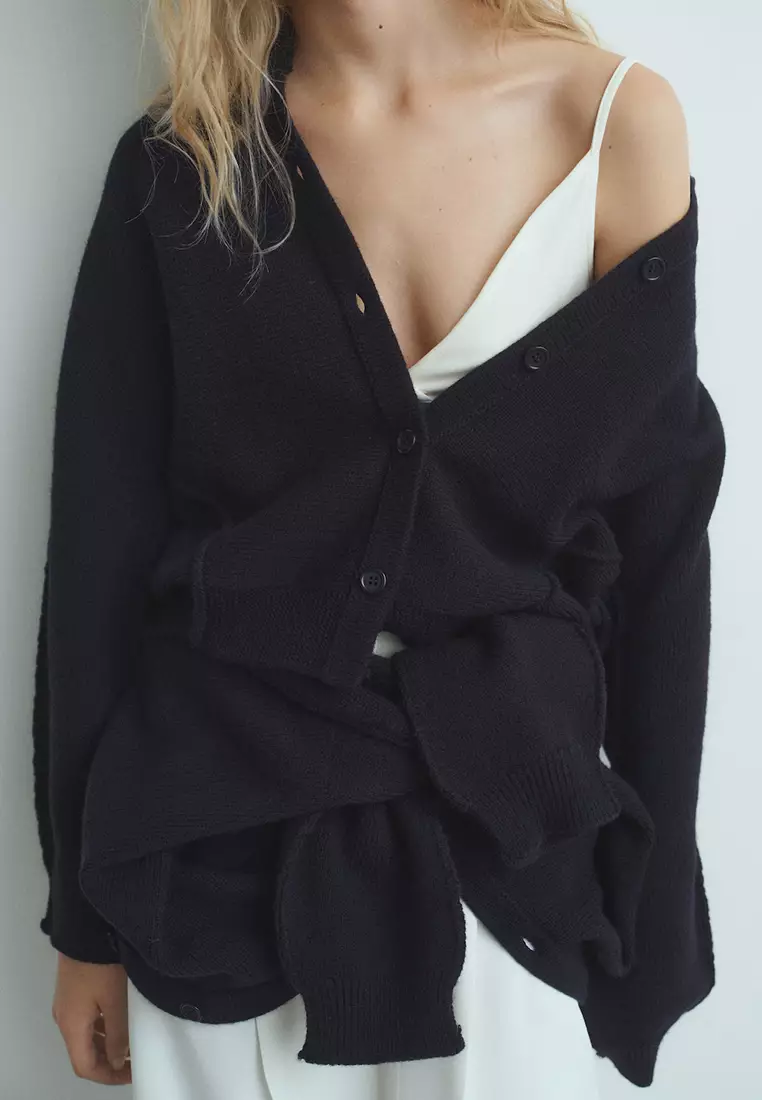 Straight-Fit Cardigan With Buttons