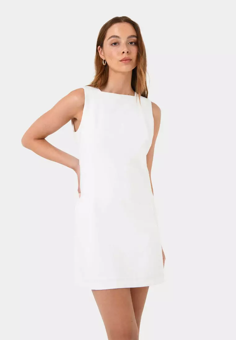 Ava Square Neck Panel Dress