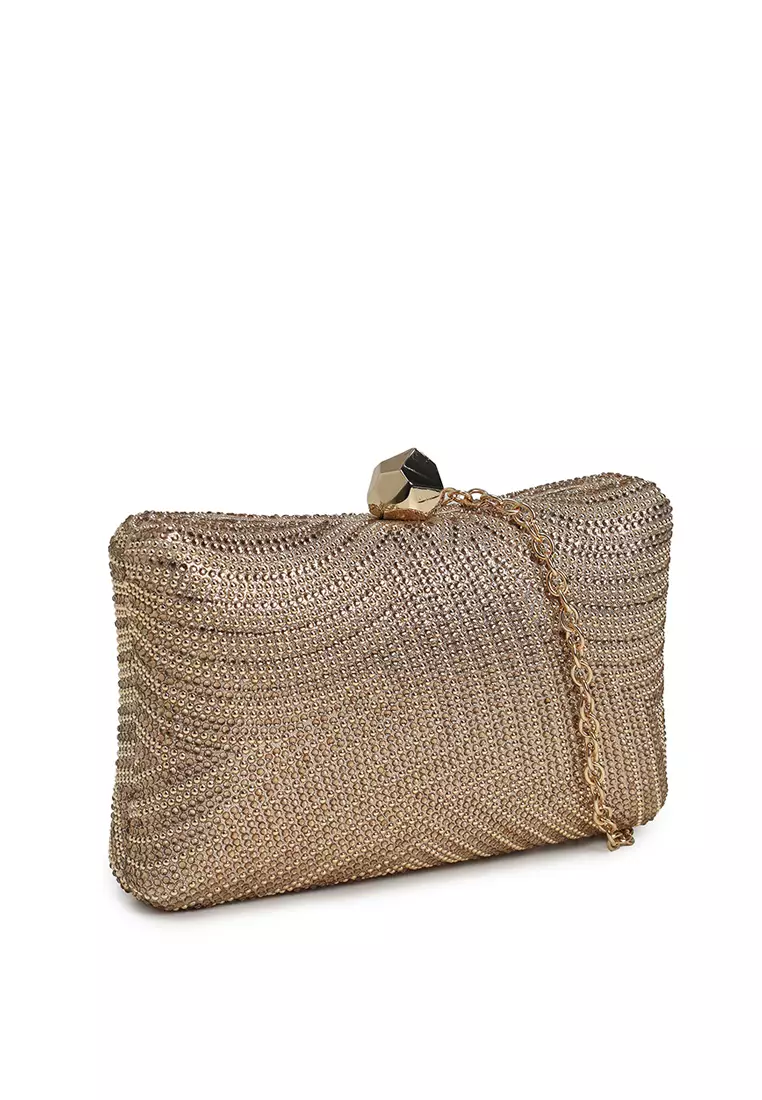 Jual LUSUROMOD Rhinestone Clutch Bag Original 2025 ZALORA
