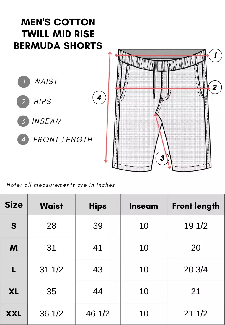 Buy Giordano Men's Cotton Twill Mid Rise Bermuda Shorts 2025 Online ...