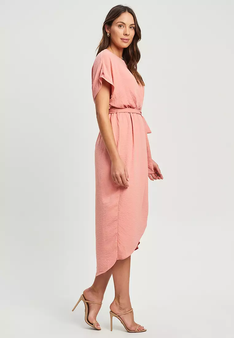 Elina jersey midi shop dress