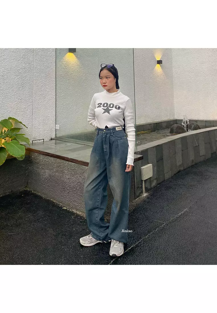 Highwaist Adjustable Super Baggy Jeans 880 HIBERNATION