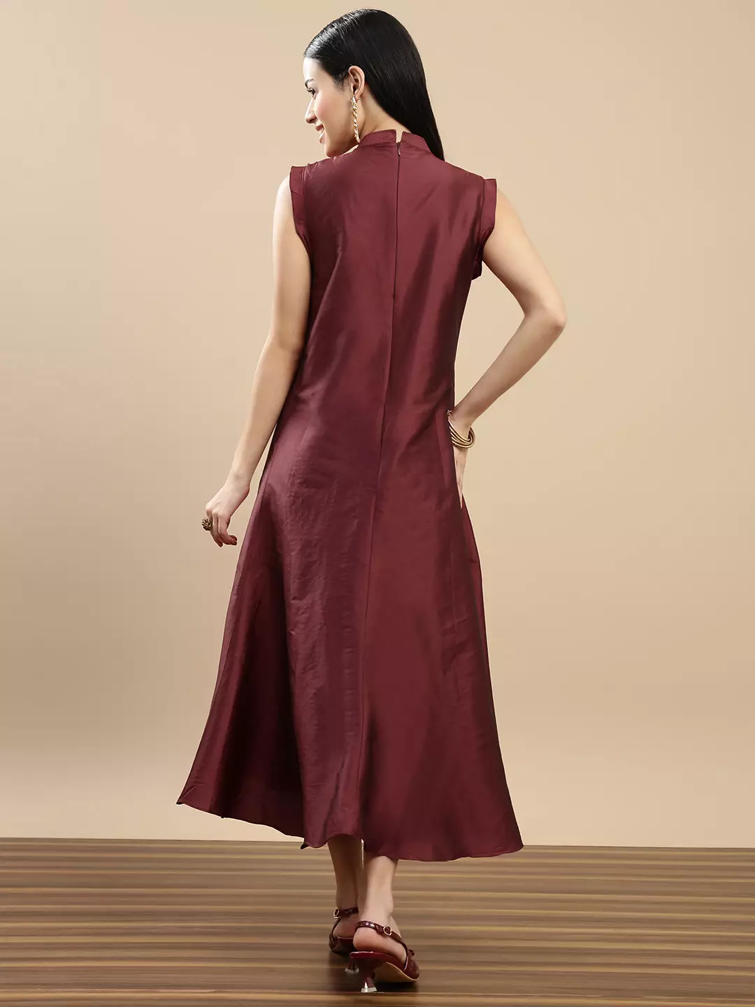 Chanira Valerie Dress - Maroon