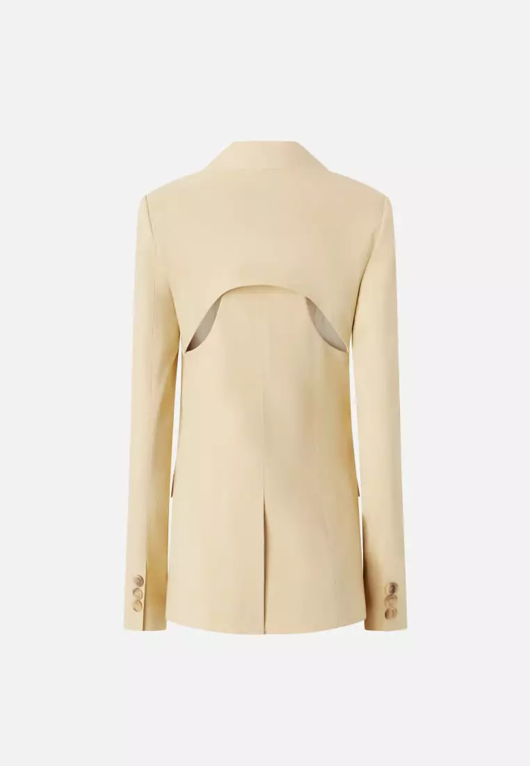 Buy Pinko Linen stretch single button blazer jacket 2025