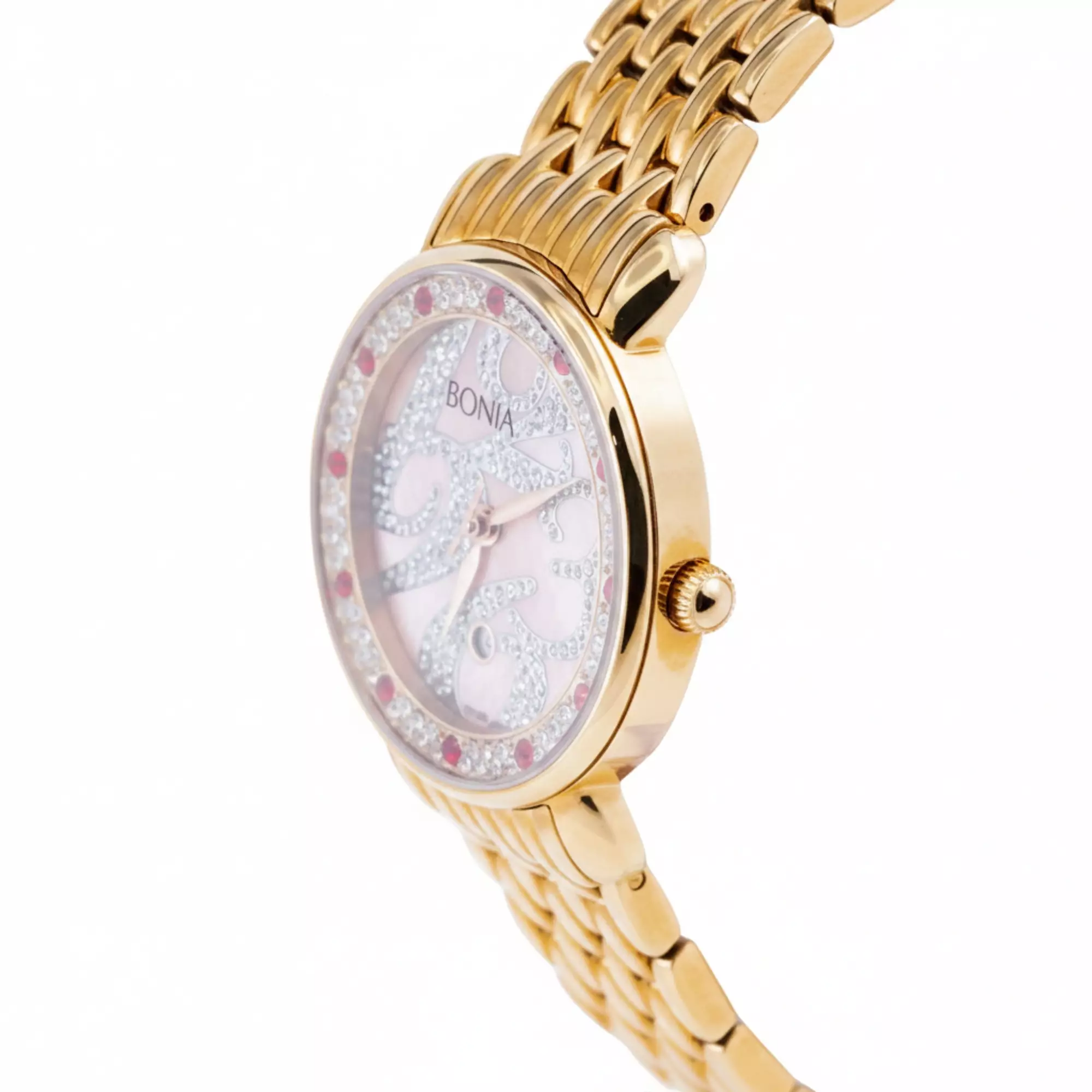 Bonia B10135-2555S - Jam Tangan Analog Wanita - Rose Gold
