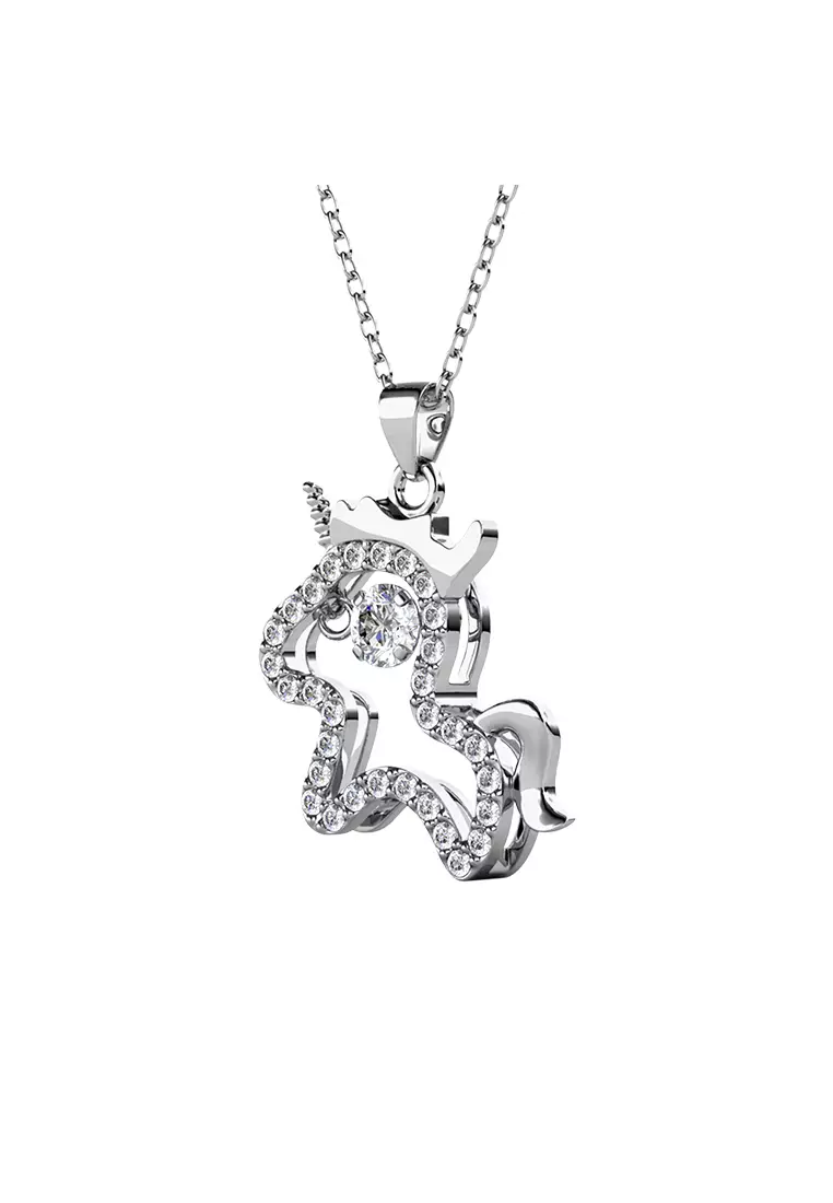 Dancing Shio Pendant Horse ( Kuda ) - Kalung Crystal Swarovski by Her Jewellery